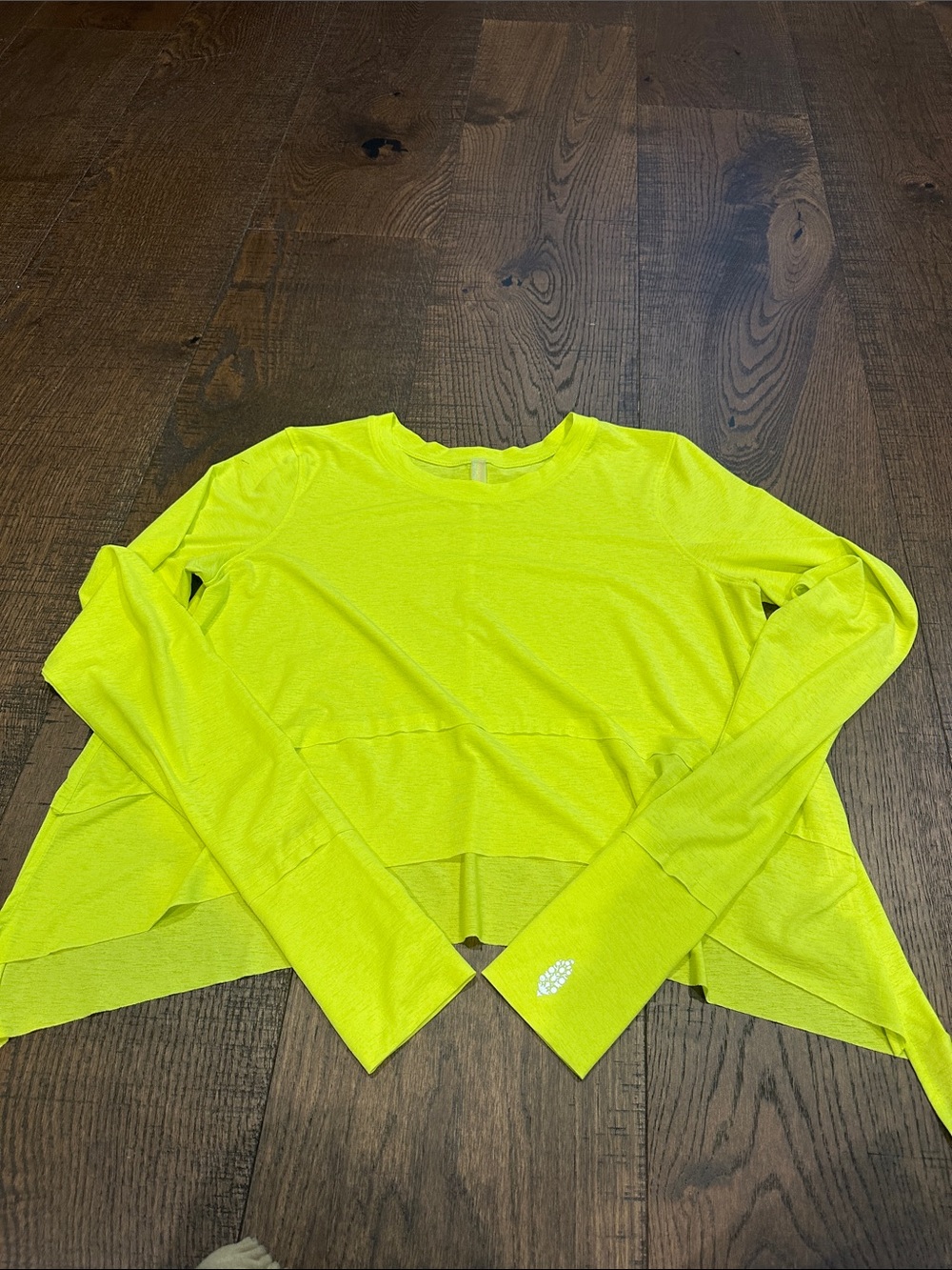 Free People Movement Tempo Long Sleeve- Small Neon Yellow